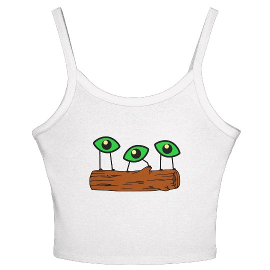 Eyes On Log Women's Spaghetti Strap Tank Top