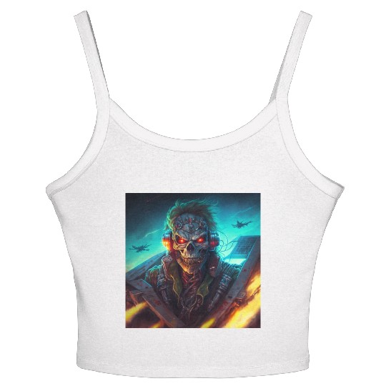 ZOMBIE IRON MAIDEN (version 13) Women's Spaghetti Strap Tank Top