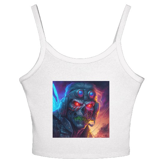 ZOMBIE IRON MAIDEN (version 9) Women's Spaghetti Strap Tank Top