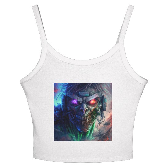ZOMBIE IRON MAIDEN (version 12) Women's Spaghetti Strap Tank Top