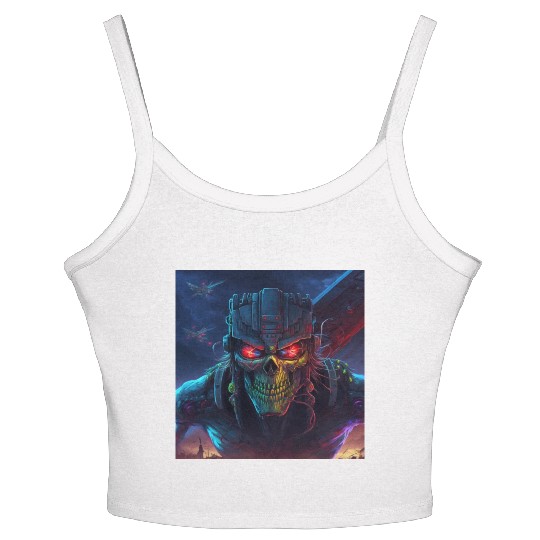 ZOMBIE IRON MAIDEN (version 11) Women's Spaghetti Strap Tank Top