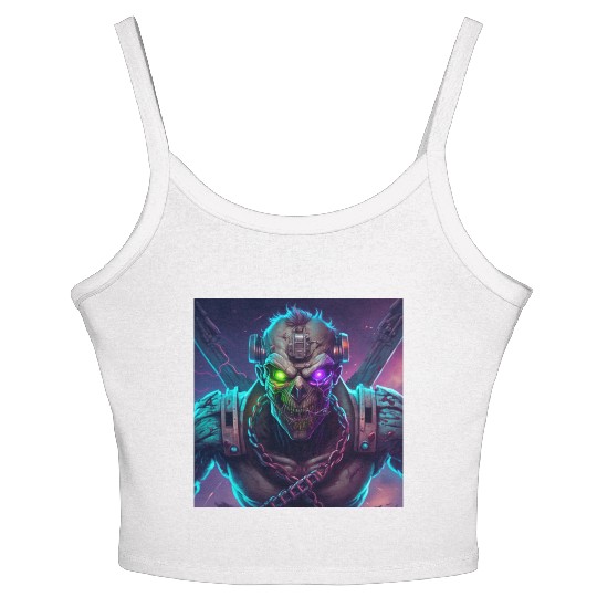 ZOMBIE IRON MAIDEN (Version 10) Women's Spaghetti Strap Tank Top