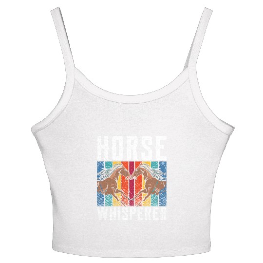 Horse Whisperer Equestrian Rider Riding Lover Women's Spaghetti Strap Tank Top