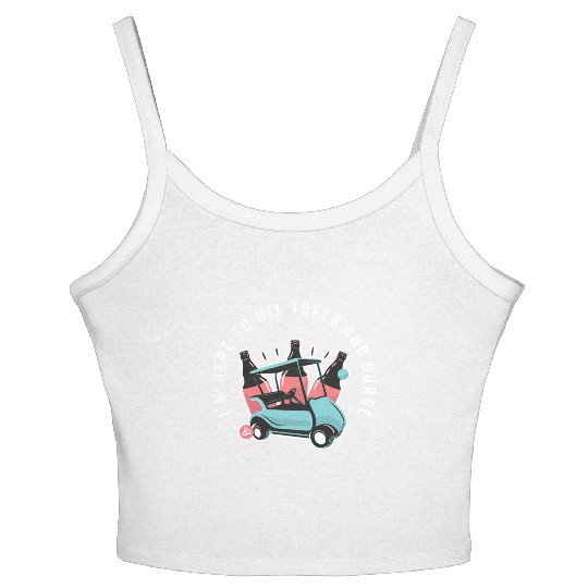 Peace Love Golf Women's Spaghetti Strap Tank Top