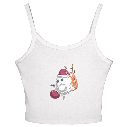 Sushi Santa - Christmas Santa Claus Women's Spaghetti Strap Tank Top