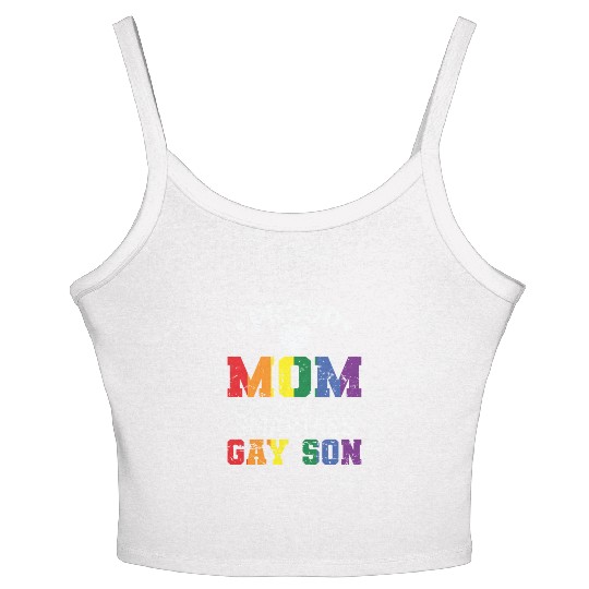 Proud Mom of a smartass gay Son LGBT Women's Spaghetti Strap Tank Top