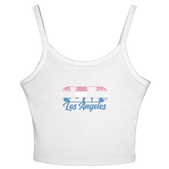 Los Angeles LA California Gift Women's Spaghetti Strap Tank Top