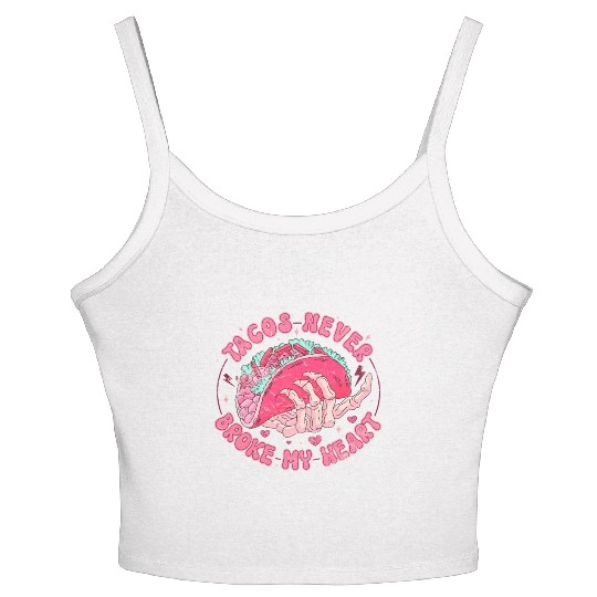 Taco Anti-valentine, Tacos Are My Valentines Day Women's Spaghetti Strap Tank Top