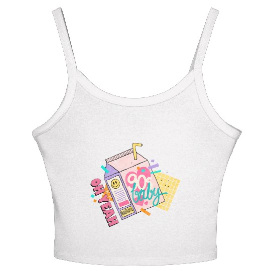 OH YEAH 90s BABY Women's Spaghetti Strap Tank Top