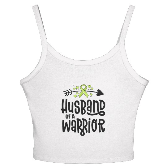 Husband Of A Warrior Lymphoma Cancer Awareness Women's Spaghetti Strap Tank Top