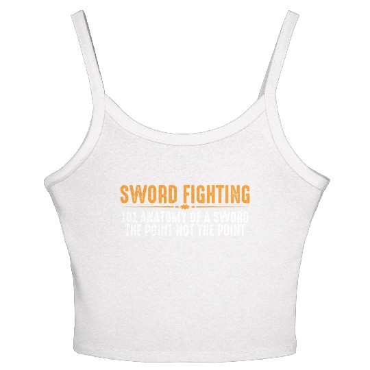 Sword Fighting 101 Anatomy Of A Sword 8 Women's Spaghetti Strap Tank Top