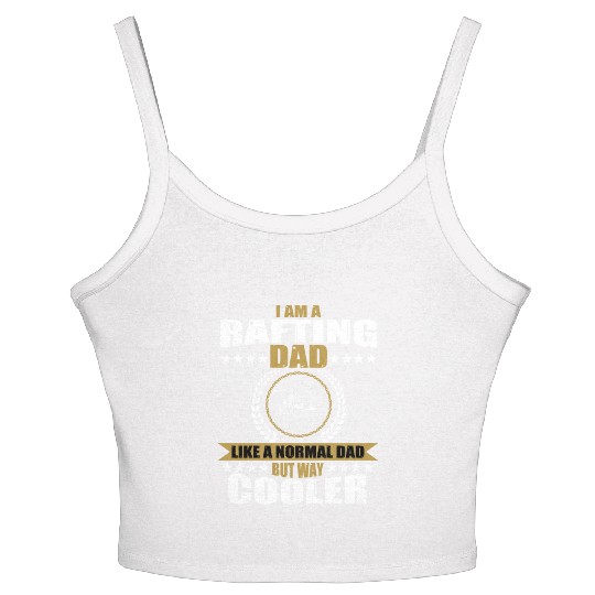 Rafting Dad Design For Men Women's Spaghetti Strap Tank Top