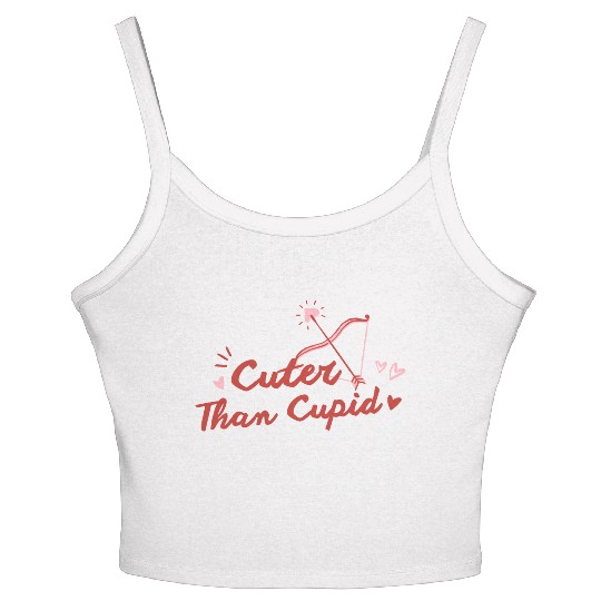 [Valentine] Cuter Than Cupid Love You Women's Spaghetti Strap Tank Top