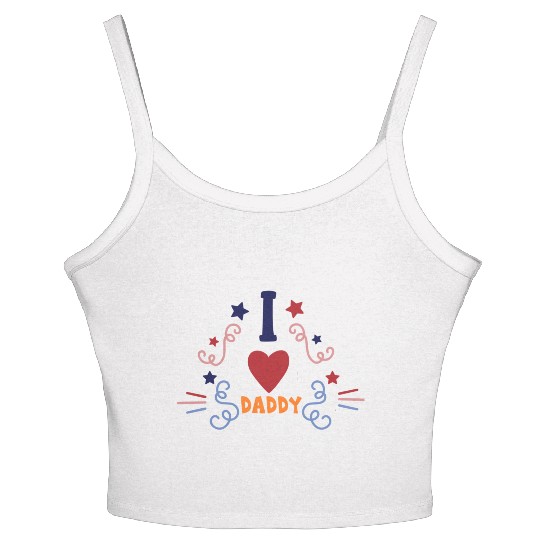 I love daddy 6733 Women's Spaghetti Strap Tank Top