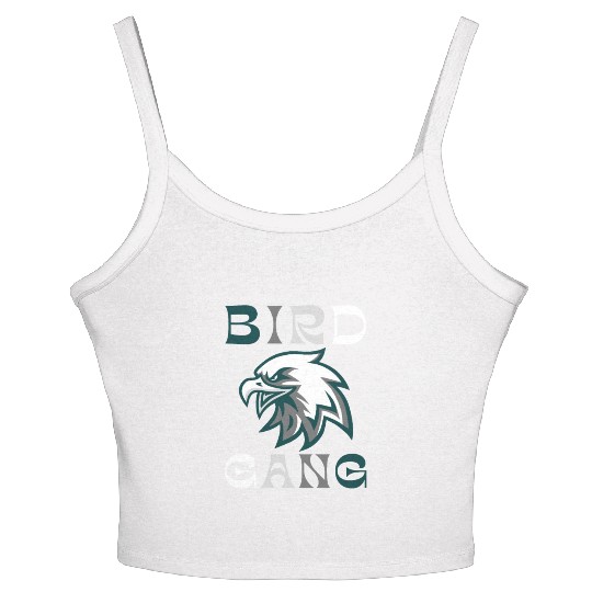 Eagle Bird Gang Funny Philadelphia Women's Spaghetti Strap Tank Top