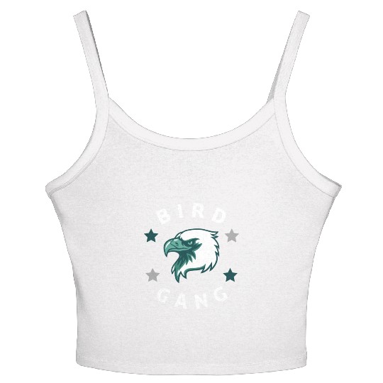 Eagle Bird Gang Funny Philadelphia Women's Spaghetti Strap Tank Top