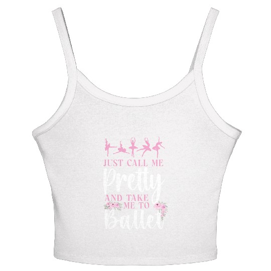 Ballet Dancer Dance Girl Ballerina Women's Spaghetti Strap Tank Top