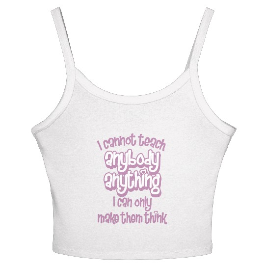 Teacher School Funny Student Education Teaching Women's Spaghetti Strap Tank Top