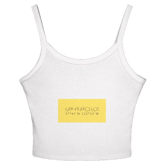 San Francisco Coordinate's design Women's Spaghetti Strap Tank Top