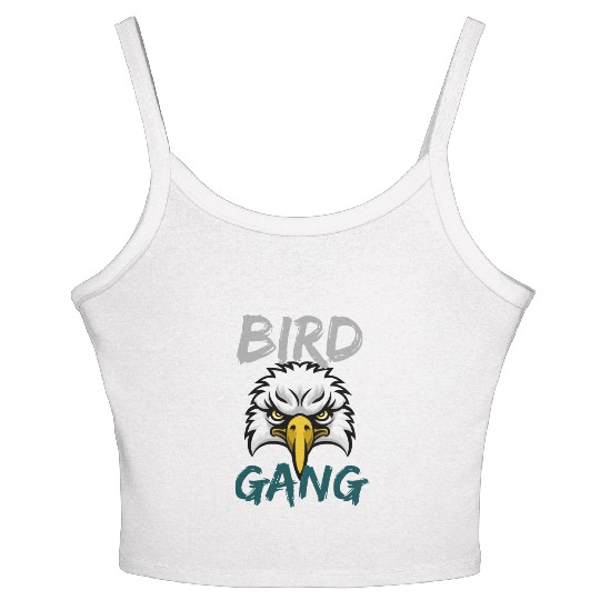 Eagle Bird Gang Funny Philadelphia Women's Spaghetti Strap Tank Top