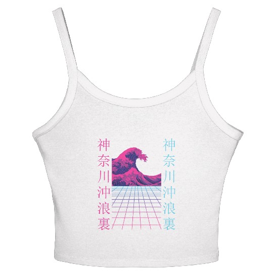 Japanese Retro 80's Vaporwave Japan Streetwear Women's Spaghetti Strap Tank Top