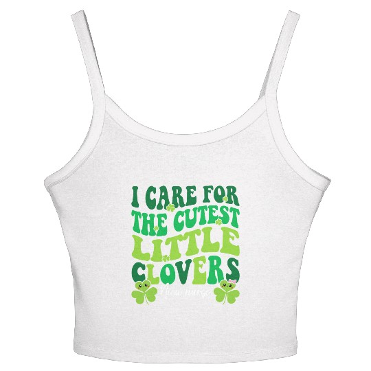 I Care For The Cutest Clovers NICU Nurse Women's Spaghetti Strap Tank Top