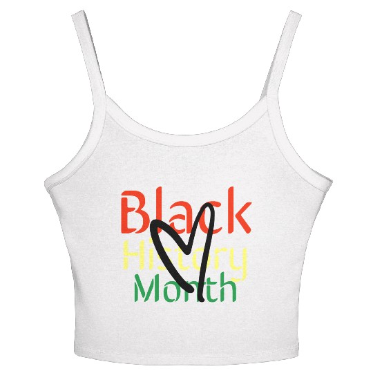 Black history month Women's Spaghetti Strap Tank Top