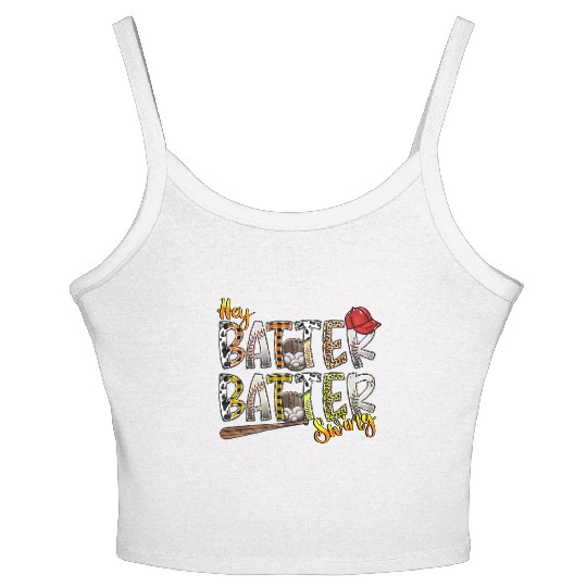Hey Batter Batter Swing Women's Spaghetti Strap Tank Top
