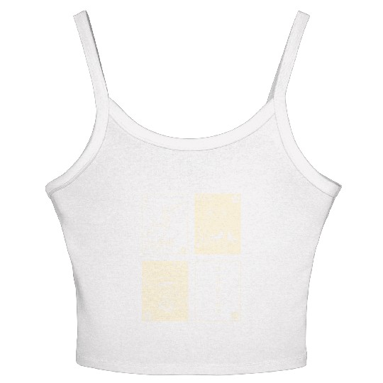 Cottagecore Tarot Cards Fungi Frog Goblincore Women's Spaghetti Strap Tank Top