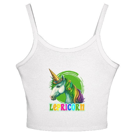 Lepricorn St. Patrick's Day Unicorn Women Women's Spaghetti Strap Tank Top