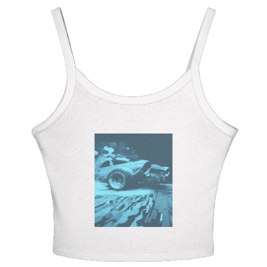 Car Muscle Car Vintage Retro vintage Women's Spaghetti Strap Tank Top