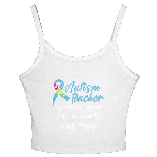 Autism Teacher Women's Spaghetti Strap Tank Top