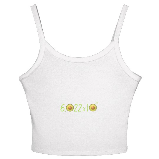Funny Avocado Avogadro' Number Women's Spaghetti Strap Tank Top