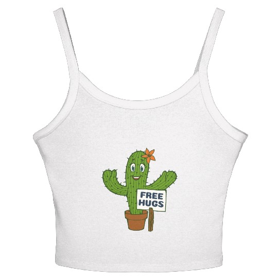 Free Hugs Cactus Women's Spaghetti Strap Tank Top