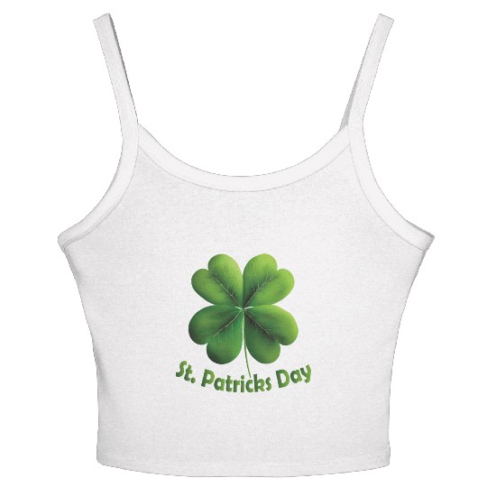 St Patricks Day, Happy Saint Patrick's Day Women's Spaghetti Strap Tank Top