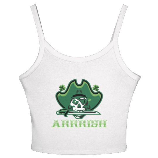 Pirate skull shenanigans Women's Spaghetti Strap Tank Top