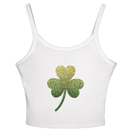 Lucky Shamrock Women St Patrick's Day Women's Spaghetti Strap Tank Top