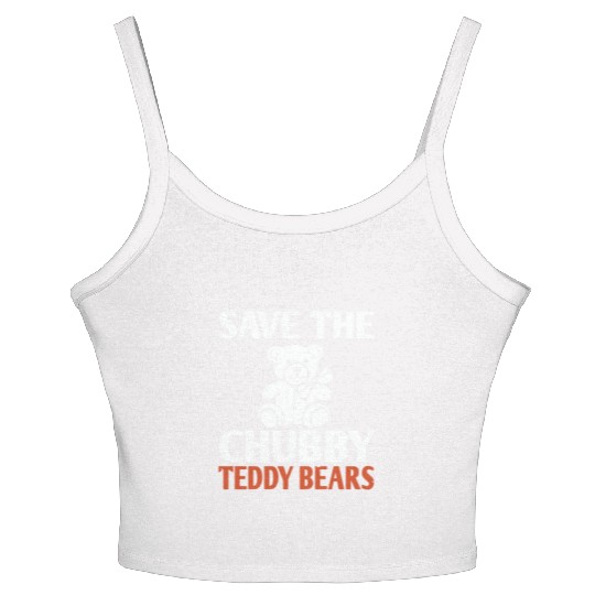 Save The Chubby Teddy Bears Women's Spaghetti Strap Tank Top
