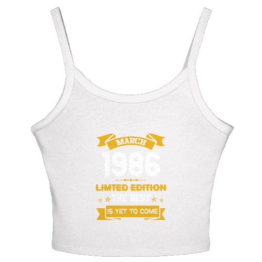 March 1986 Birthday Surprise Women's Spaghetti Strap Tank Top