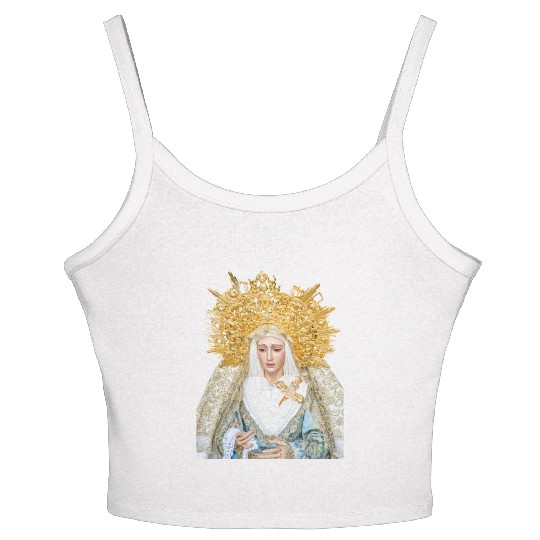 Virgin Mary Mother of Jesus Madonna Women's Spaghetti Strap Tank Top