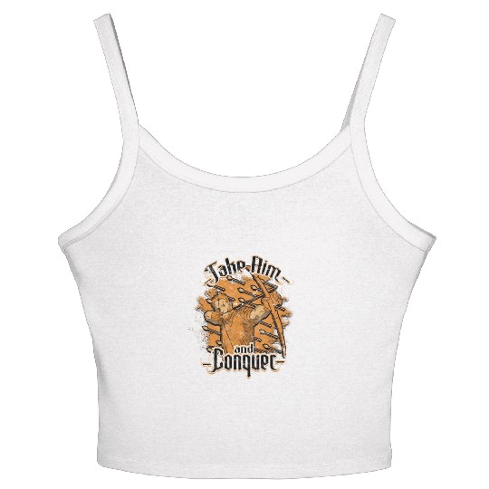 Take aim and conquer - Archery Women's Spaghetti Strap Tank Top