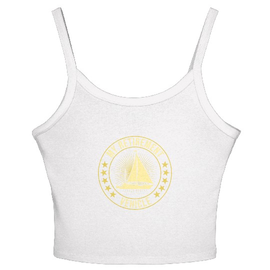 Retirement Vehicle Sailor Sailboat Women's Spaghetti Strap Tank Top