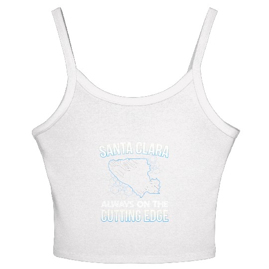 Santa Clara San Francisco United States Design Women's Spaghetti Strap Tank Top