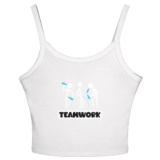 Teamwork Summer Vacation with Friends Spring Break Women's Spaghetti Strap Tank Top
