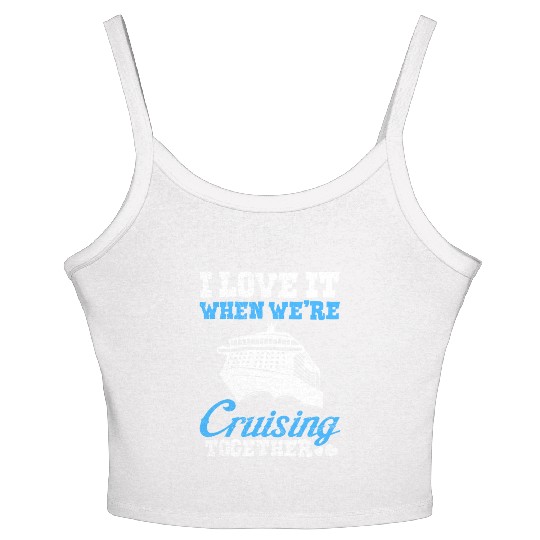 Cruising together cruise vacation spring break Women's Spaghetti Strap Tank Top
