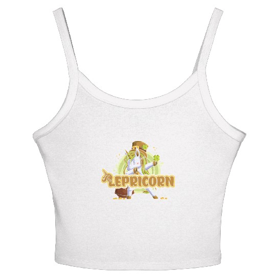 Lepricorn St. Patrick's Day Unicorn Women's Spaghetti Strap Tank Top