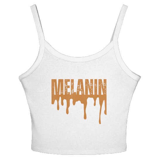 Drippin Melanin Black Pride Women's Spaghetti Strap Tank Top
