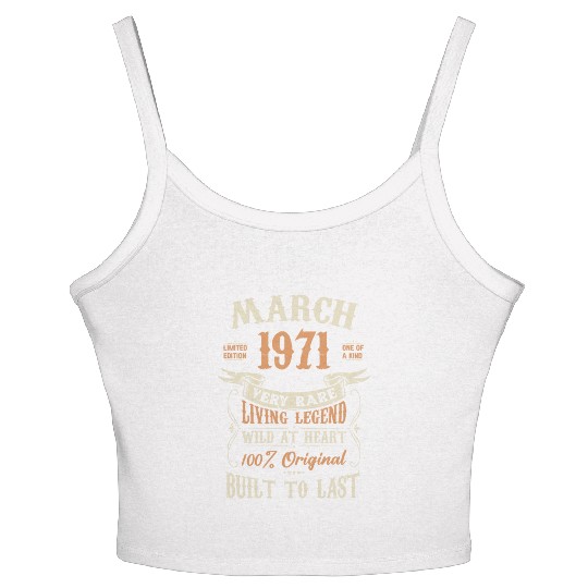 March 1971 Birthday Surprise Women's Spaghetti Strap Tank Top