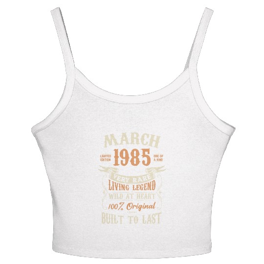 March 1985 Birthday Surprise Women's Spaghetti Strap Tank Top