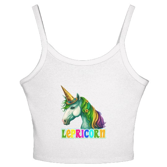 Lepricorn St. Patrick's Day Unicorn Women Women's Spaghetti Strap Tank Top